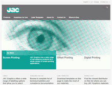 Tablet Screenshot of jacgraphics.com